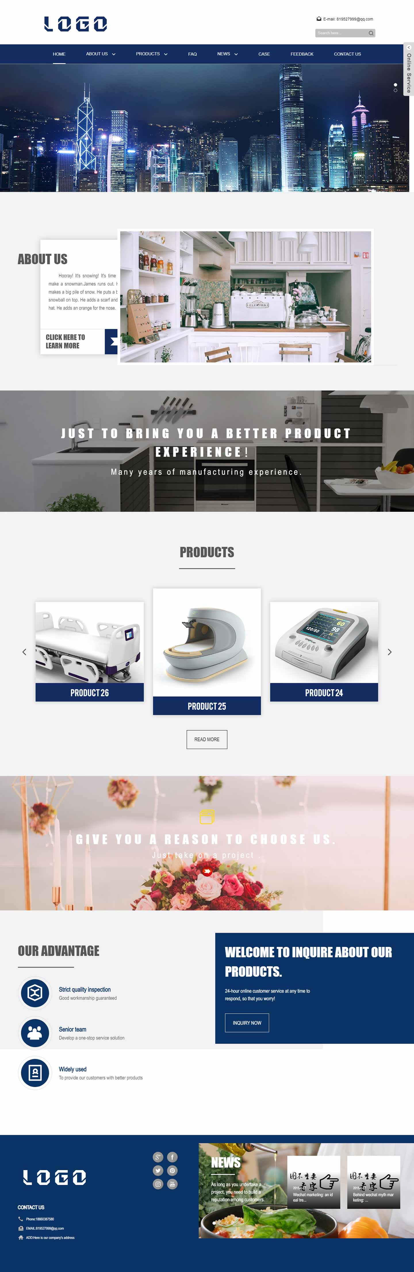 外贸网站170-响应式