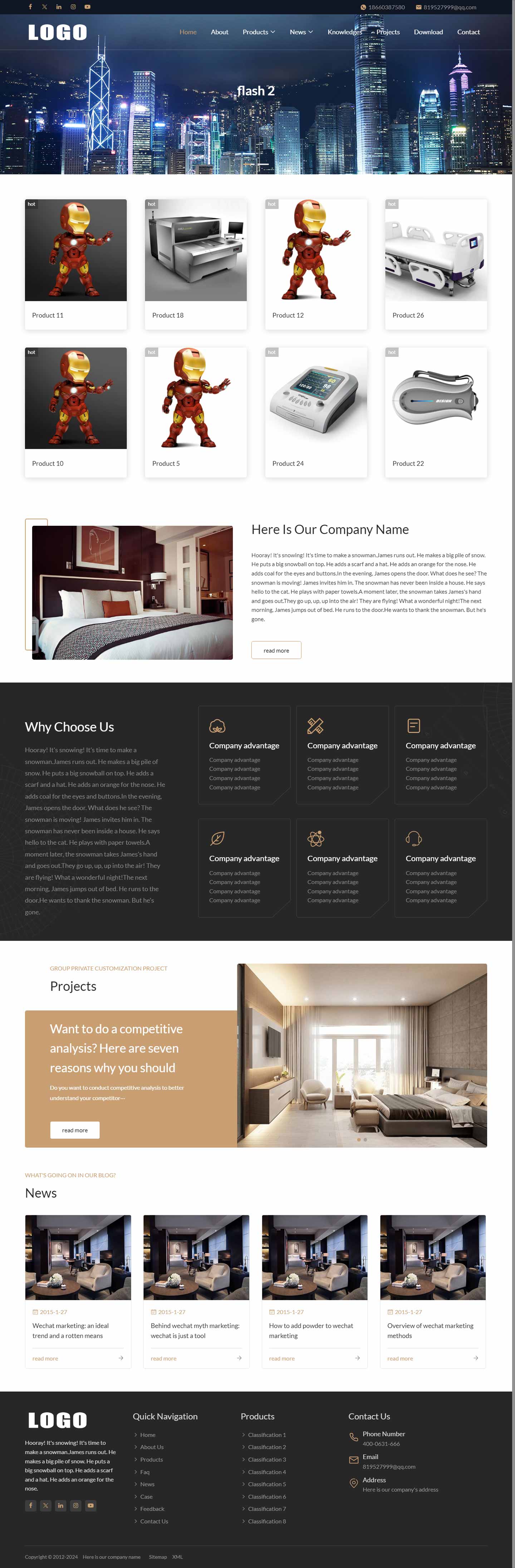 外贸网站172-响应式